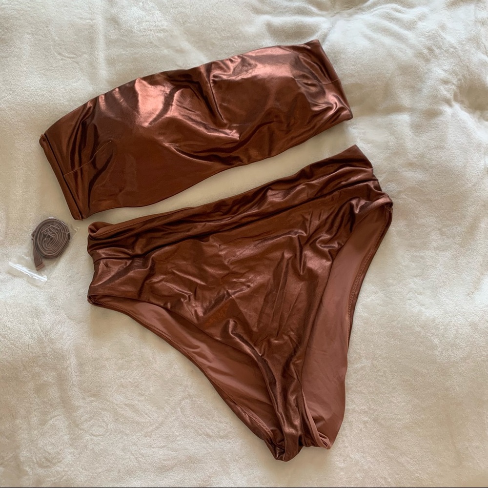 Bronze Aerie Bikini with removable strap